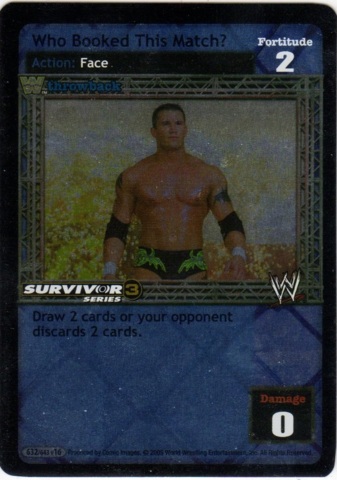 Who Booked This Match? (Throwback) (SS3) Foil